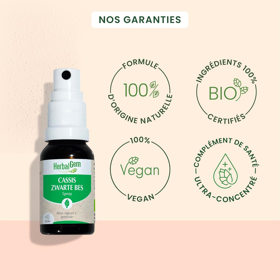 HerbalGem Blackcurrant Spray Organic 15ml