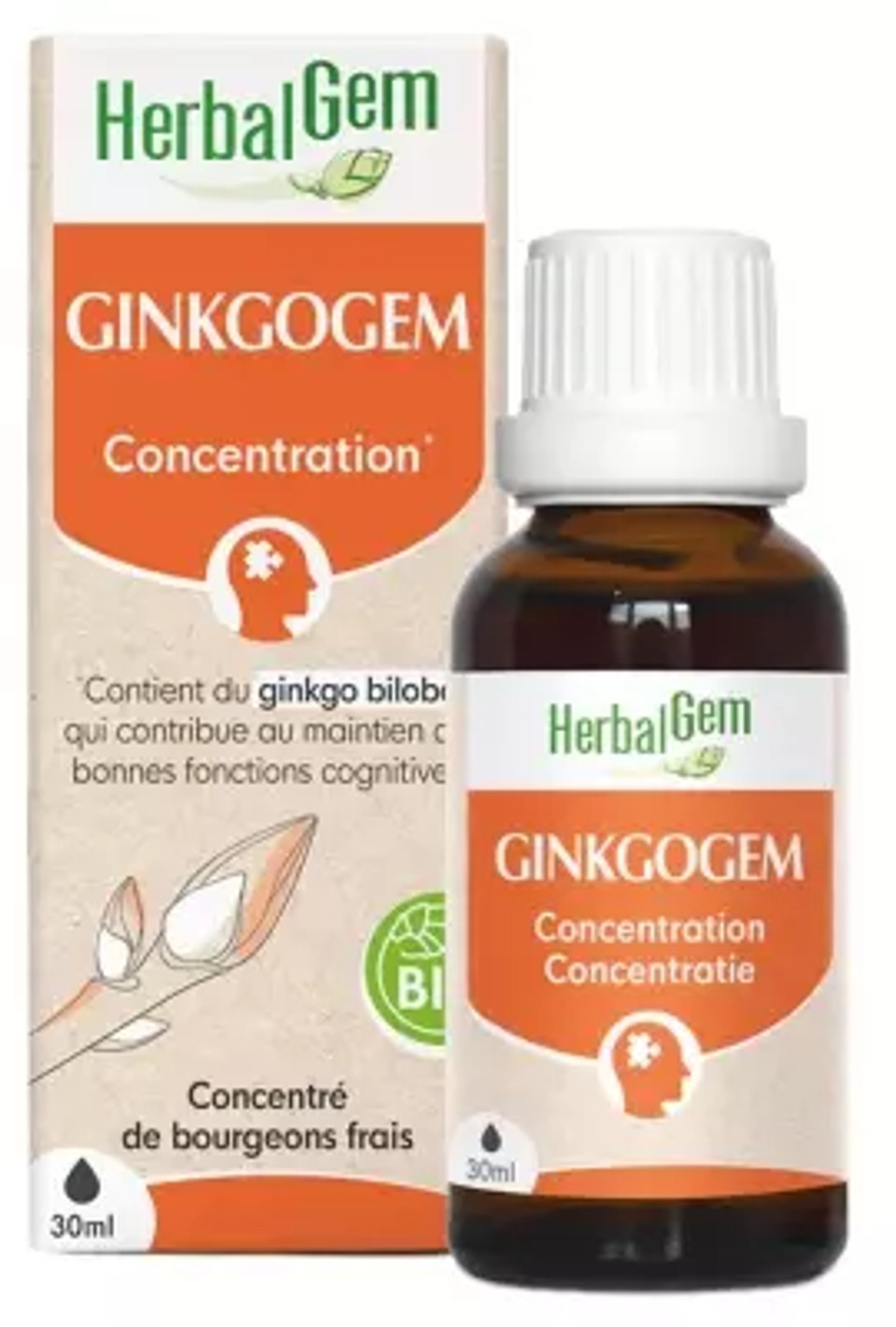 Herbalgem Organic Ginkgogem 30Ml