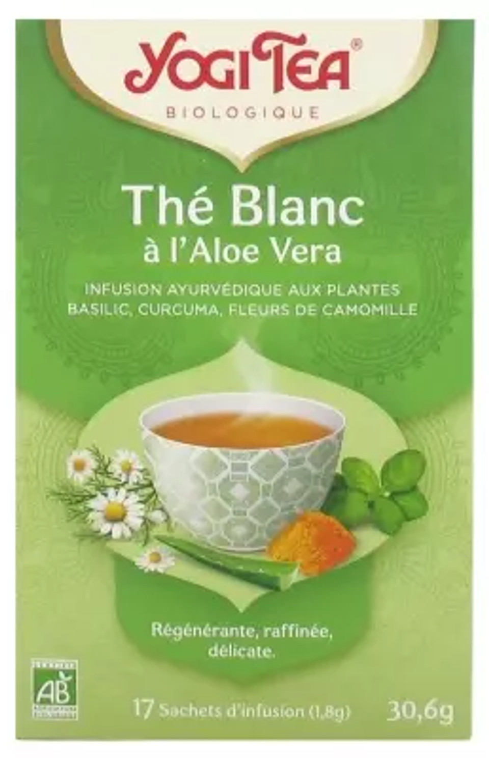 Yogi Tea White Tea With Aloe Vera Organic 17 Sachets