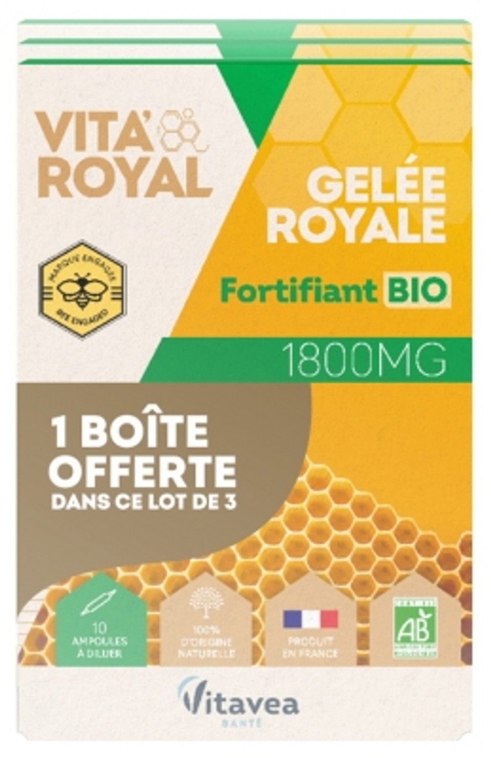 Nutrisantã© Organic Royal Jelly 1800Mg 3 X 10 Phials | Low Price Here