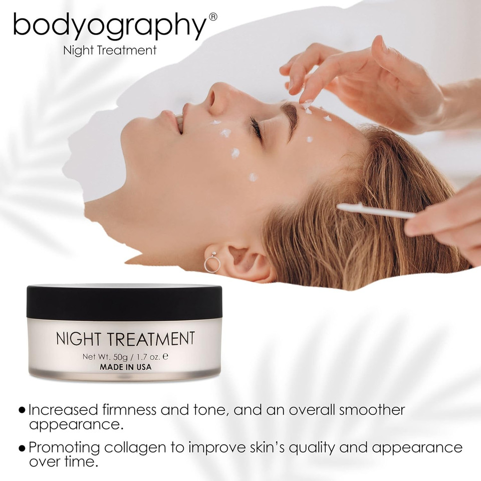 Bodyography Night Treatment Eye Serum - Reduces Dark Spots, Acne, Puffy Eyes & Wrinkles