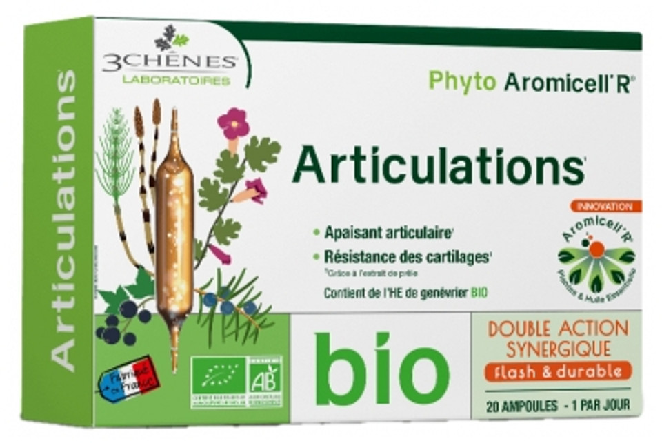Les 3 Chãªnes Phyto Aromicell'R Joints Organic 20 Phials