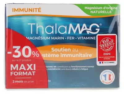 Laboratoires Iprad Thalamag Marine Magnesium Physical And Mental Form 2 X 60 Capsules
