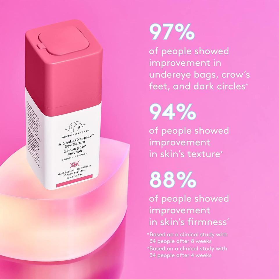 Drunk Elephant A-Shaba Complex Eye Serum - Anti Aging Wrinkle Serum For Dark Circles (15 Ml / 0.5 Fl Oz) Drunk Elephant A-Shaba Complex Eye Serum - Anti Aging Wrinkle Serum For Dark Circles (15 Ml / 0.5 Fl Oz)