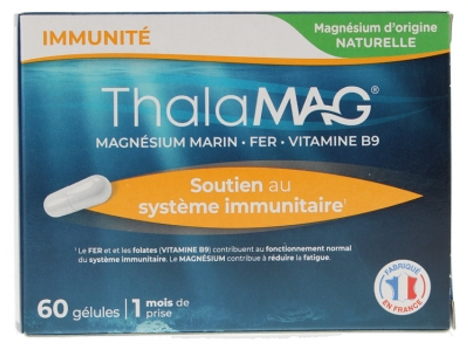 Laboratoires Iprad Thalamag Marine Magnesium Iron Vitamin B9 60 Capsules