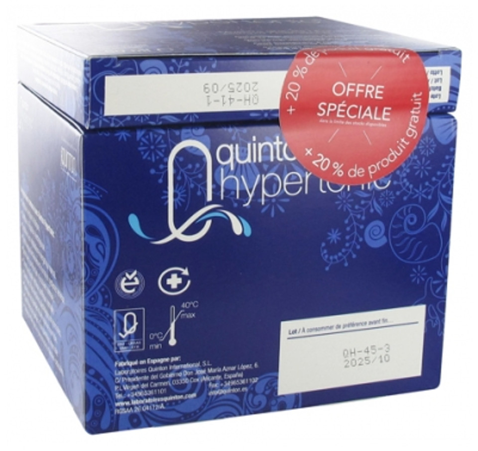 Laboratoires Quinton Hypertonic 30 Phials + 6 Free Phials