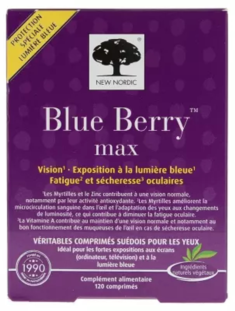New Nordic Blue Berry Max 120 Tablets