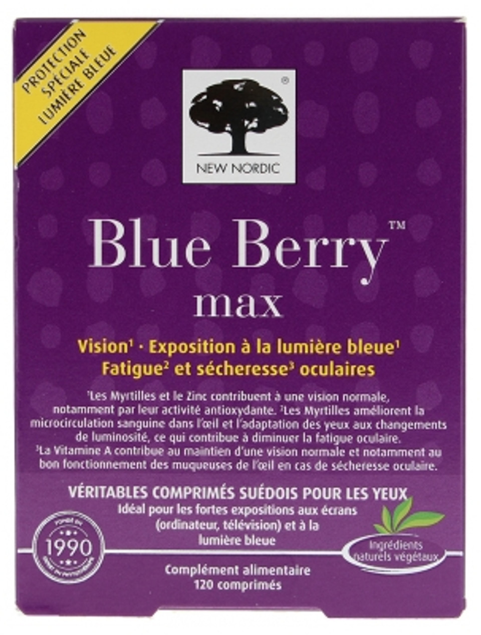 New Nordic Blue Berry Max 120 Tablets
