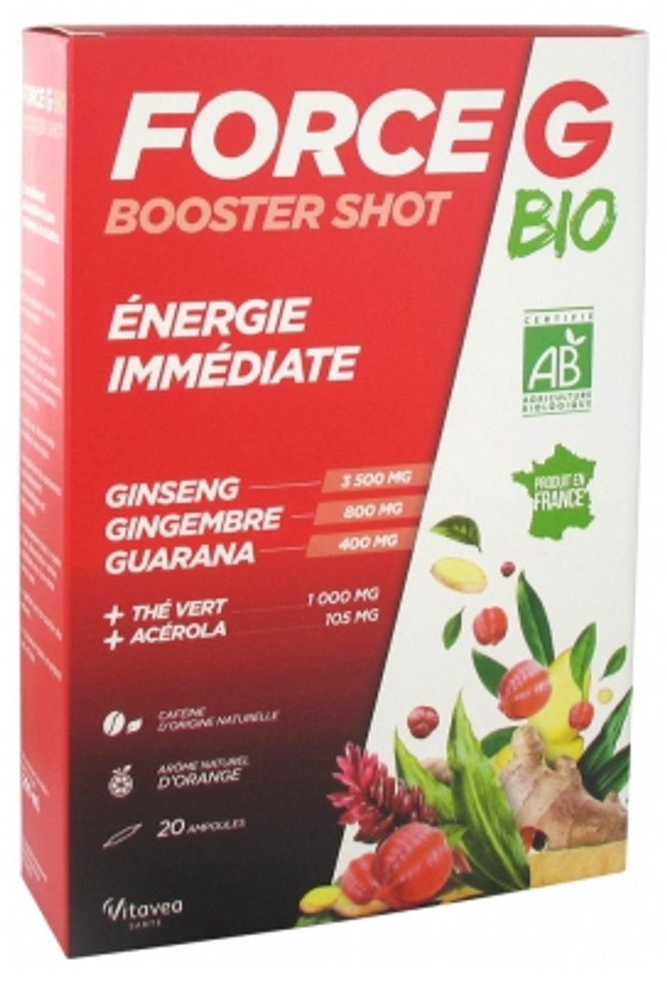 Vitavea Force G Organic Booster Shot 20 Phials