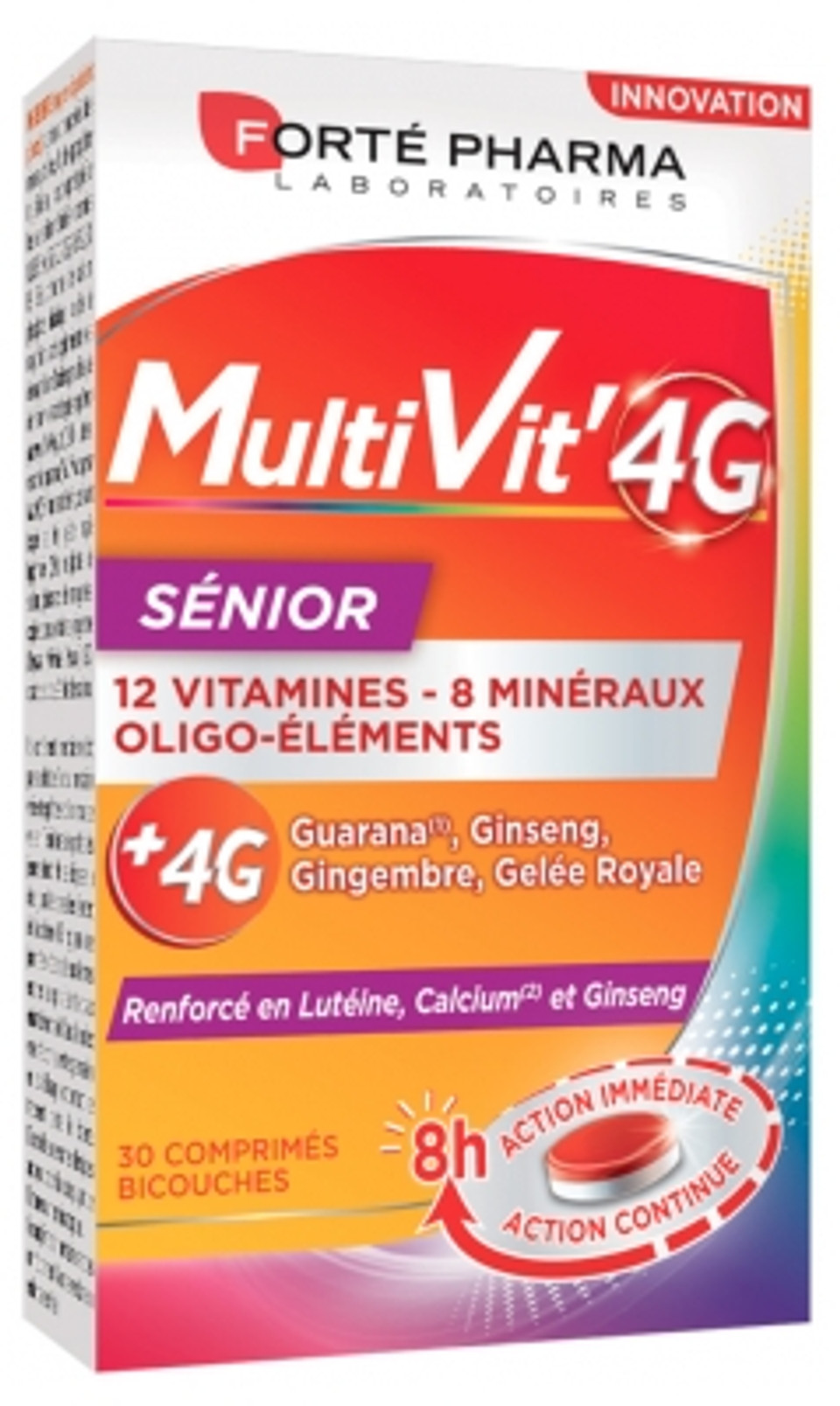 Fortã© Pharma Multivit'4G Senior 30 Bi-Layers Tablets
