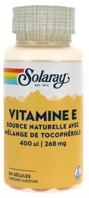 Solaray Vitamin E 400 I.U 50 Capsules