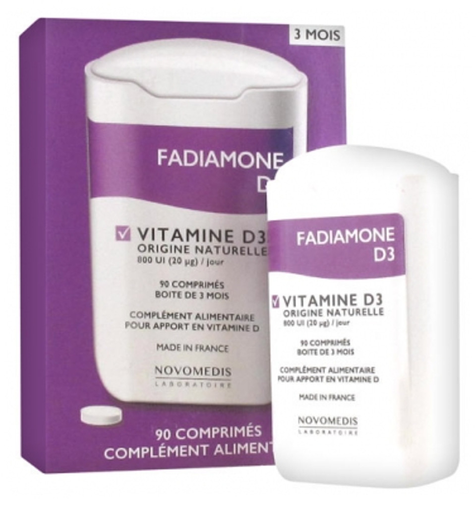Laboratoire Novomedis Fadiamone D3 Vitamine D3 90 Tablets