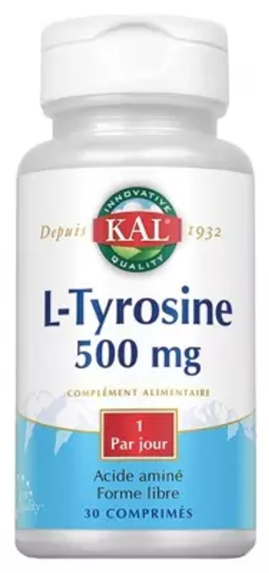 Kal L-Tyrosine 500Mg 30 Tablets