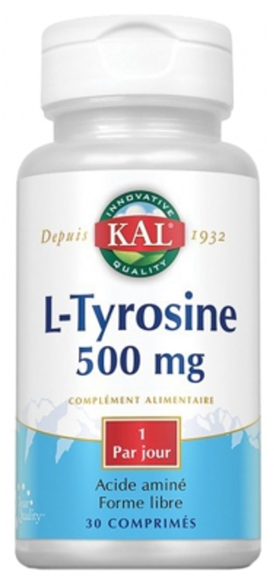 Kal L-Tyrosine 500Mg 30 Tablets