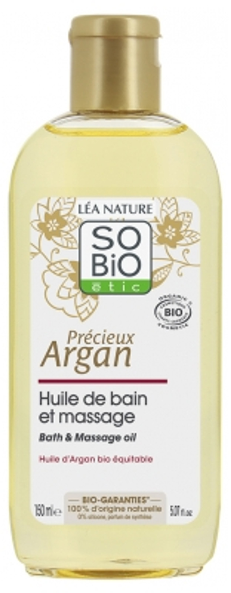Lã©A Nature So Bio ÃTic Prã©Cieux Argan Organic Bath And Massage Oil 150 Ml
