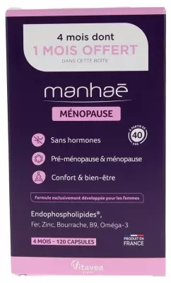 Vitavea Manhaã© Menopause 120 Capsules Of Which 1 Month Free