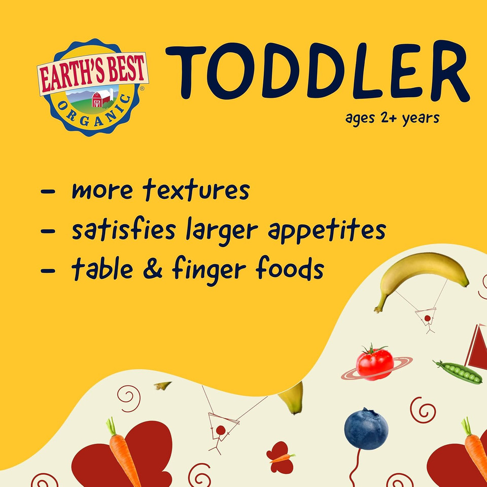 Earth'S Best Organic Milk Drink Powder Toddler Formula, 21 Oz Canister