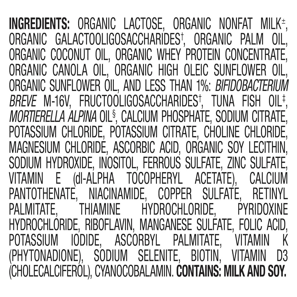 Happy Baby Organics Stage 1 A2 Infant Formula, 0-12 Months, Milk Based Organic Baby Formula Powder With A2 Milk, Probiotics & Prebiotics For Immune & Digestive Support, 22.9 Ounce (Pack Of 1)