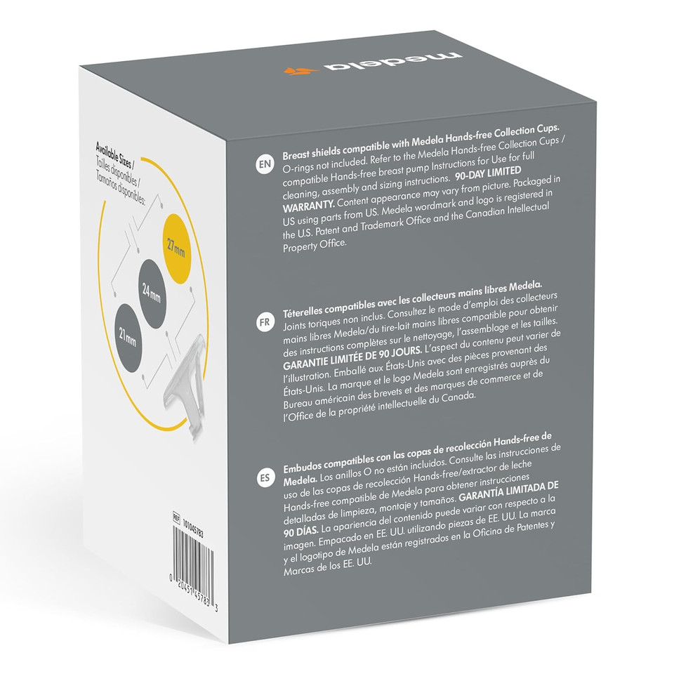 Medela Hands-Free Breast Shields 21Mm, For Use With Hands-Free Collection Cups, 2 Count