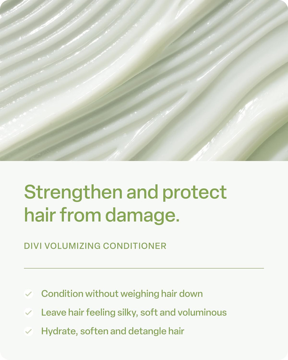 Divi Volumizing Conditioner For Women And Men - Lightweight Volume Conditioner For Fine Hair - Designed To Strengthen And Protect The Hair From Damage, 12 Fl Oz