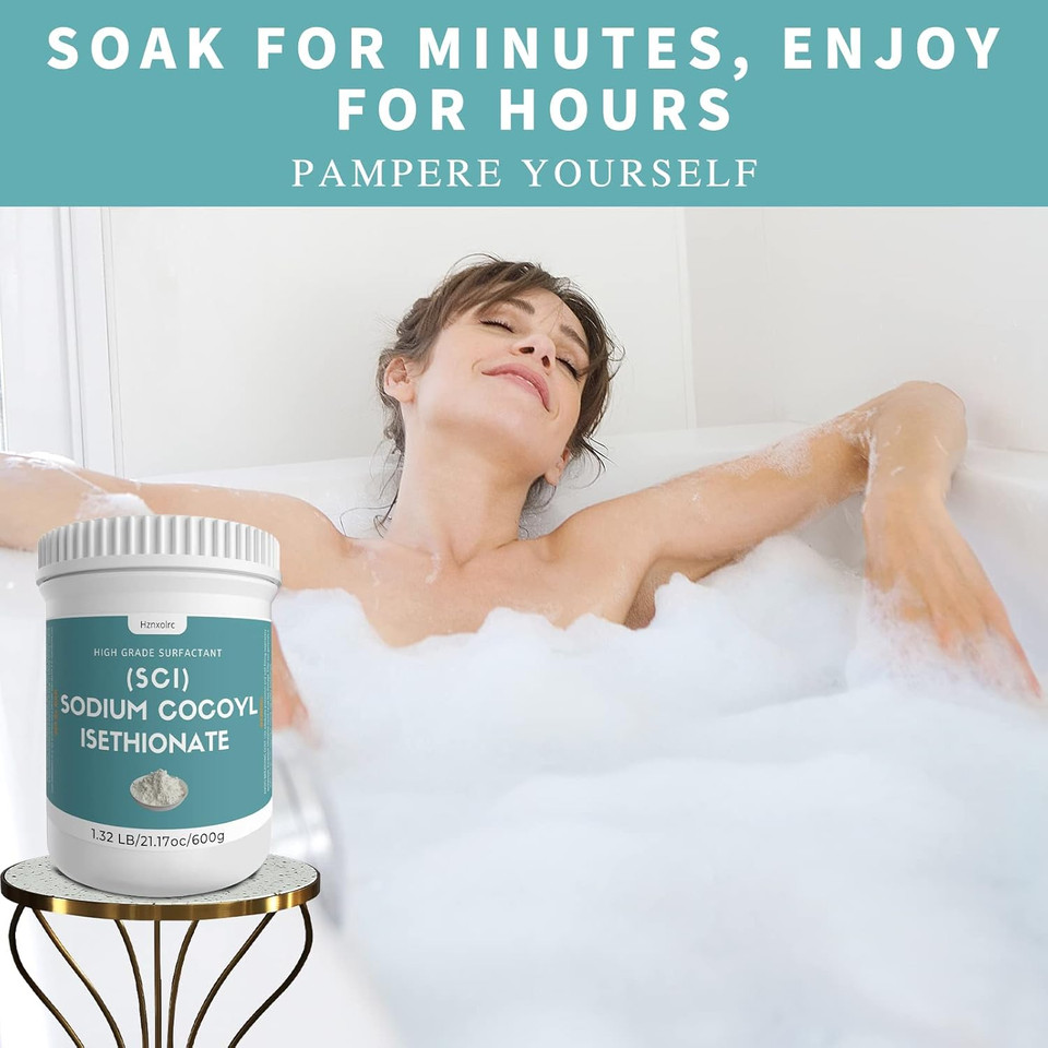 21.17 Oz Sodium Cocoyl Isethionate, Premium Sodium Cocoyl Isethionate (Sci) Powder, Amazing Bubbles, Gentle On Skin, Biodegradable, Suitable For Making Bath Bombs, Bath Truffles And More 21.17 Oz Sodium Cocoyl Isethionate, Premium Sodium Cocoyl Isethionate (Sci) Powder, Amazing Bubbles, Gentle On Skin, Biodegradable, Suitable For Making Bath Bombs, Bath Truffles And More