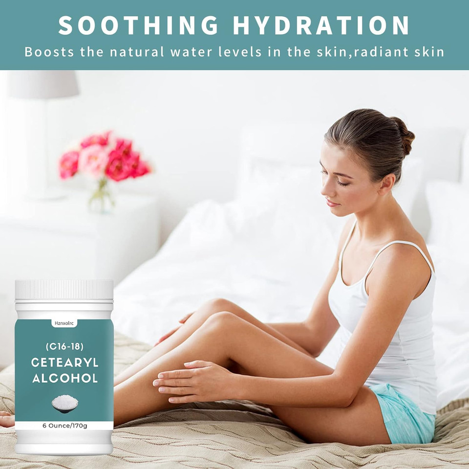 6 Ounce Cetearyl Alcohol For Making Lotions, Premium Cetearyl Alcohol Granules, Smooth And Emollient, Fresh And Pleasant, Suitable For Making Conditioners, Scrubs, Creams And More