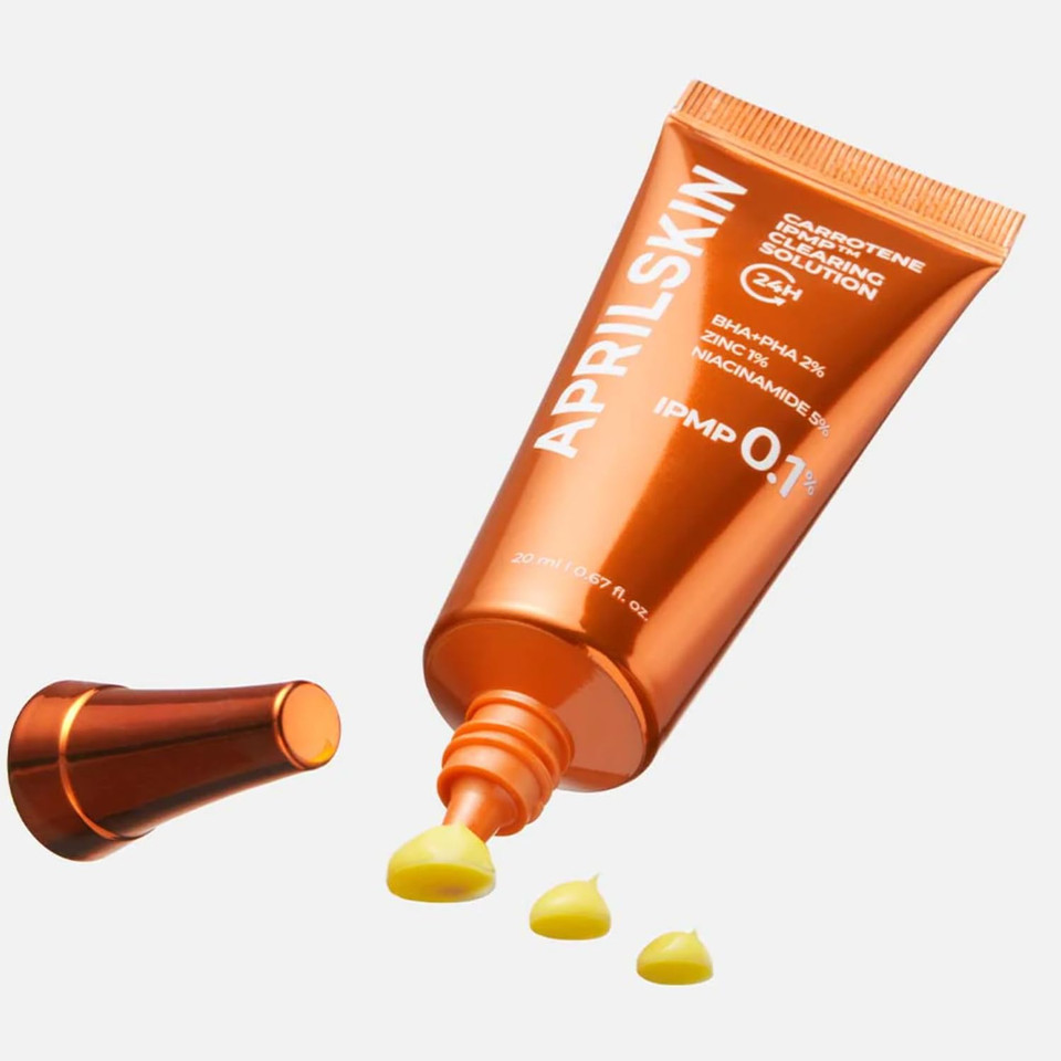 Aprilskin Clear Glow Duo Â Carrotene Ipmpâ Clearing Solution & Pink Aloe Mucin Serum, Targeted Care For Acne-Prone Skin And Lasting Hydration