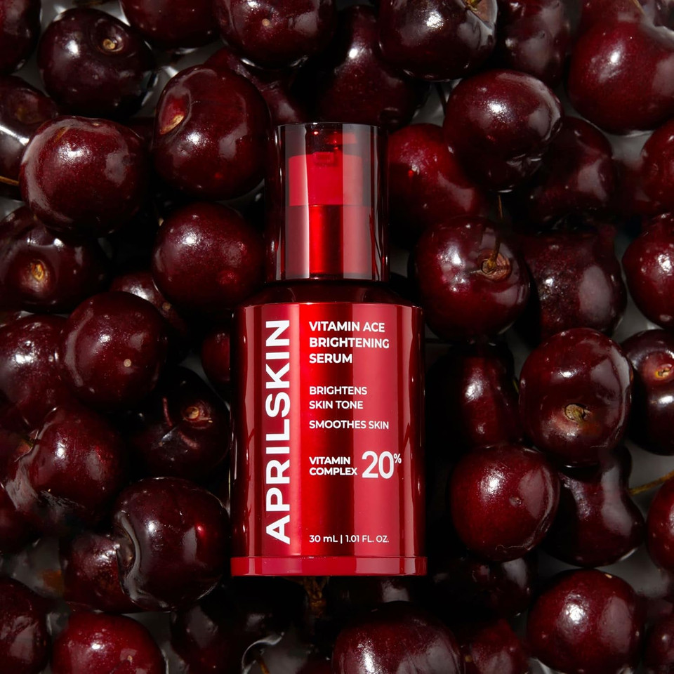 Aprilskin 20% Vitamin A.C.E. Brightening Serum | Vegan, Cruelty-Free | 20% Vitamin Complex | Improves Age Spots, Dark Spots, Dark Circles, Dullness