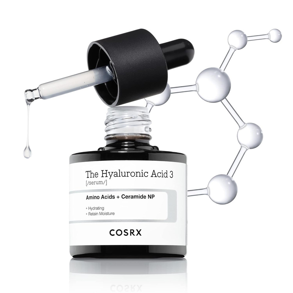 Cosrx Pure Sodium Hyaluronic Acid 3% Serum, Hydration & Moisture Boosting Facial Serum For Fine Lines & Wrinkles, Plump & Repair Dry Skin, 0.67Fl.Oz/20Ml, No Artificial Fragrance, Korean Skin Care