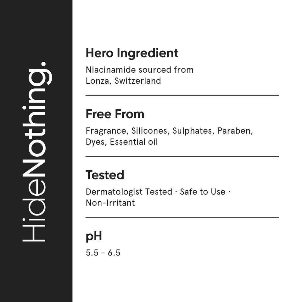 Minimalist 5% Niacinamide Face Serum For Clear Glowing Skin | With 1% Hyaluronic Acid For Hydration | Pore Minimizer For Face | Clears Acne Marks & Blemishes | For Women & Men | 1 Fl Oz / 30 Ml