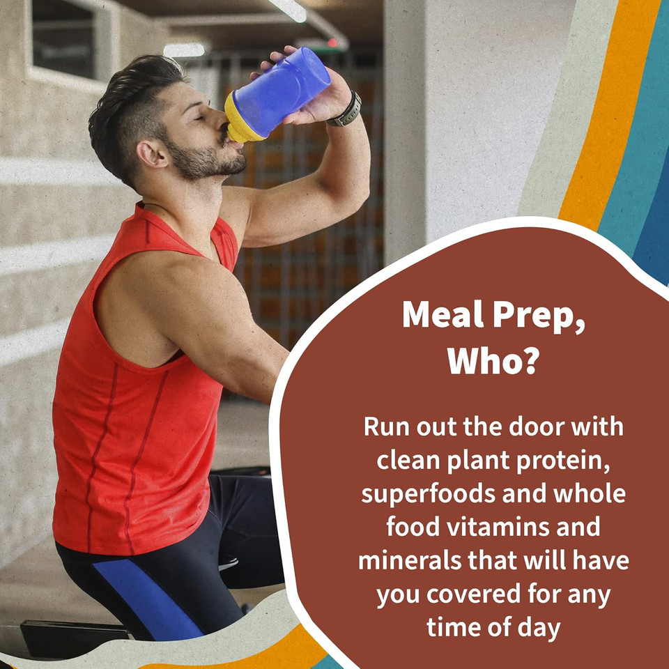 Garden Of Life Meal Replacement Shakes, Vegan Protein Powder, Raw Organic Protein Powder, Vanilla Chai Protein Powder With Plant Based Pea Protein, Sprouts, Greens, Probiotics, Dairy Free 14 Servings