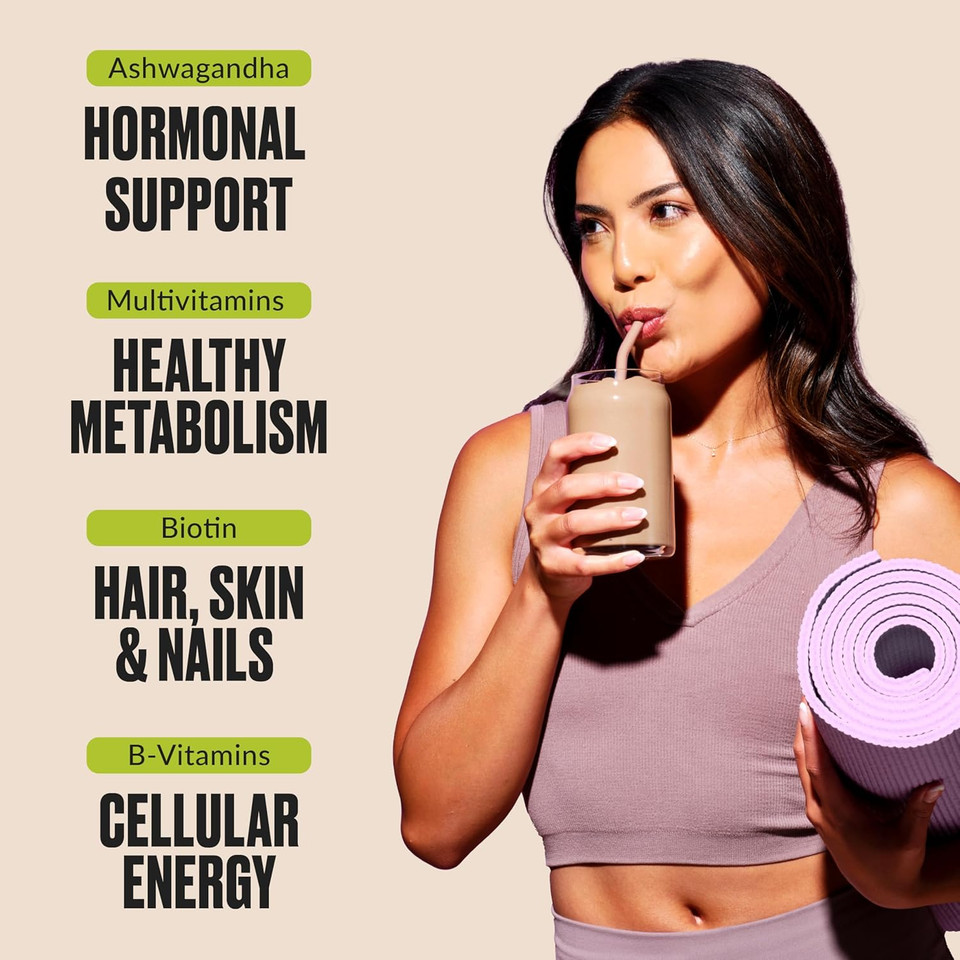 Vitahustle One - Superfood Meal Replacement Powder, Plant Based Protein Shake Powder, Vegan. 86 Superfoods, Vitamins, & Minerals, Ashwagandha, Adaptogens. Founded By Kevin Hart. (Chocolate 2-Pack)