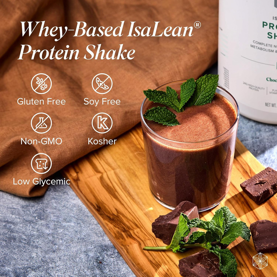 Isagenix Isalean Shake - Complete Superfood Meal Replacement Drink Mix For Maintaining Healthy Weight And Lean Muscle Growth  Chocolate Mint - 14 Servings