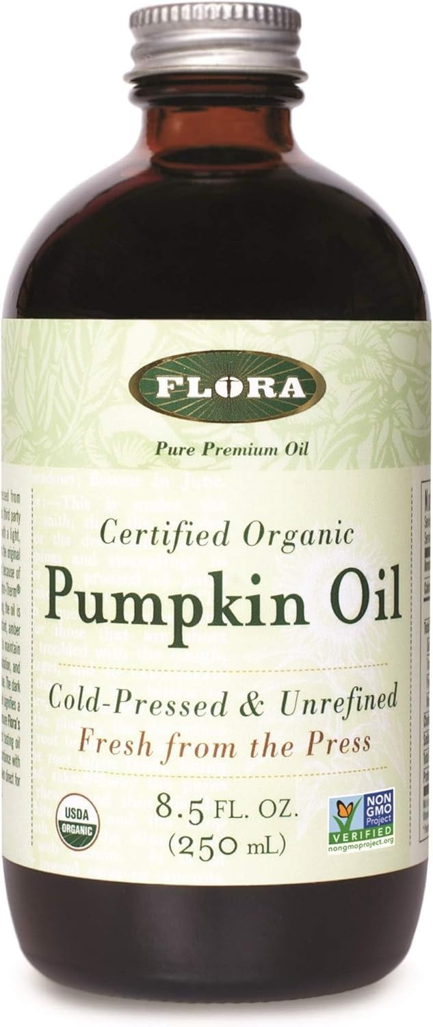 Flora Pumpkin Oil Certified Organic 8.5 Oz