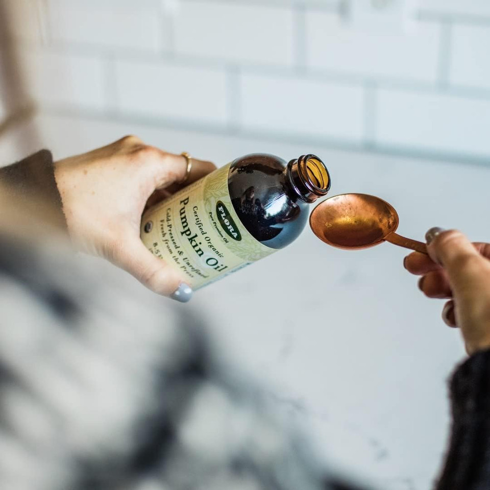 Flora Pumpkin Oil Certified Organic 8.5 Oz