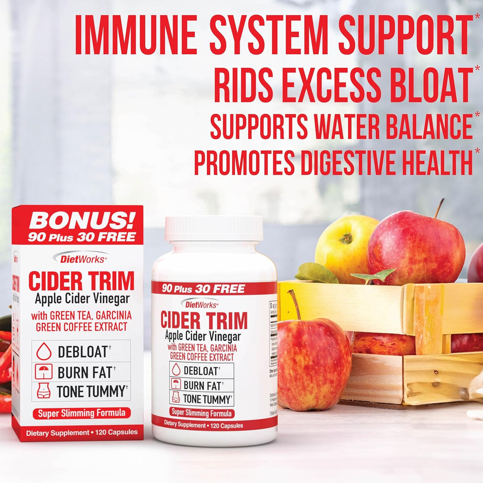 Windmill Dietworks Apple Cider Vinegar Capsules Ea, Ginger, Cayenne & Maple, 90 Count