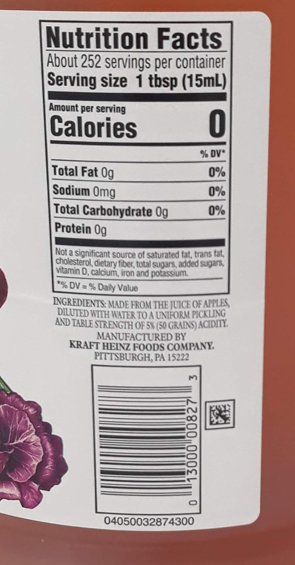 Heinz Apple Cider Vinegar (1 Gallon)