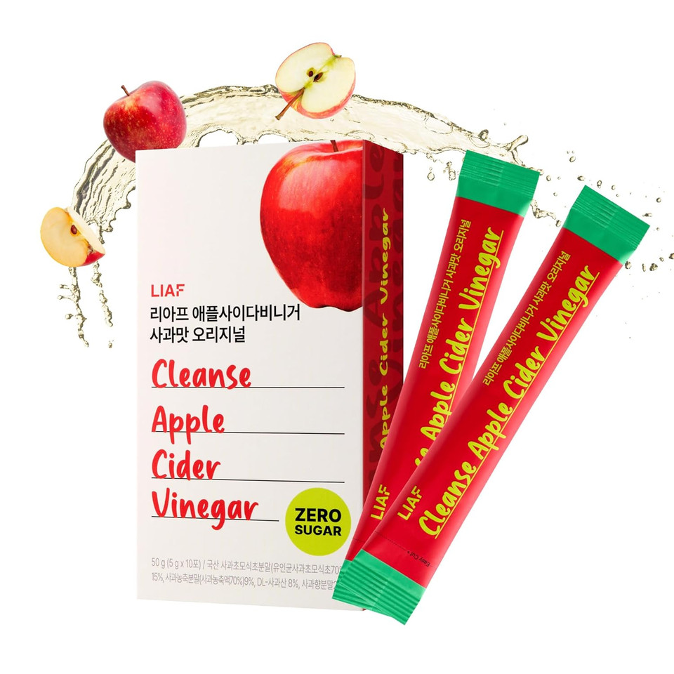 Liaf Apple Cider Vinegar Powder | Apple | 10 Individual Apple Cider Packets Acv Sugar Free Electrolytes Powder Packets Vinagre De Manzana Morning Kick