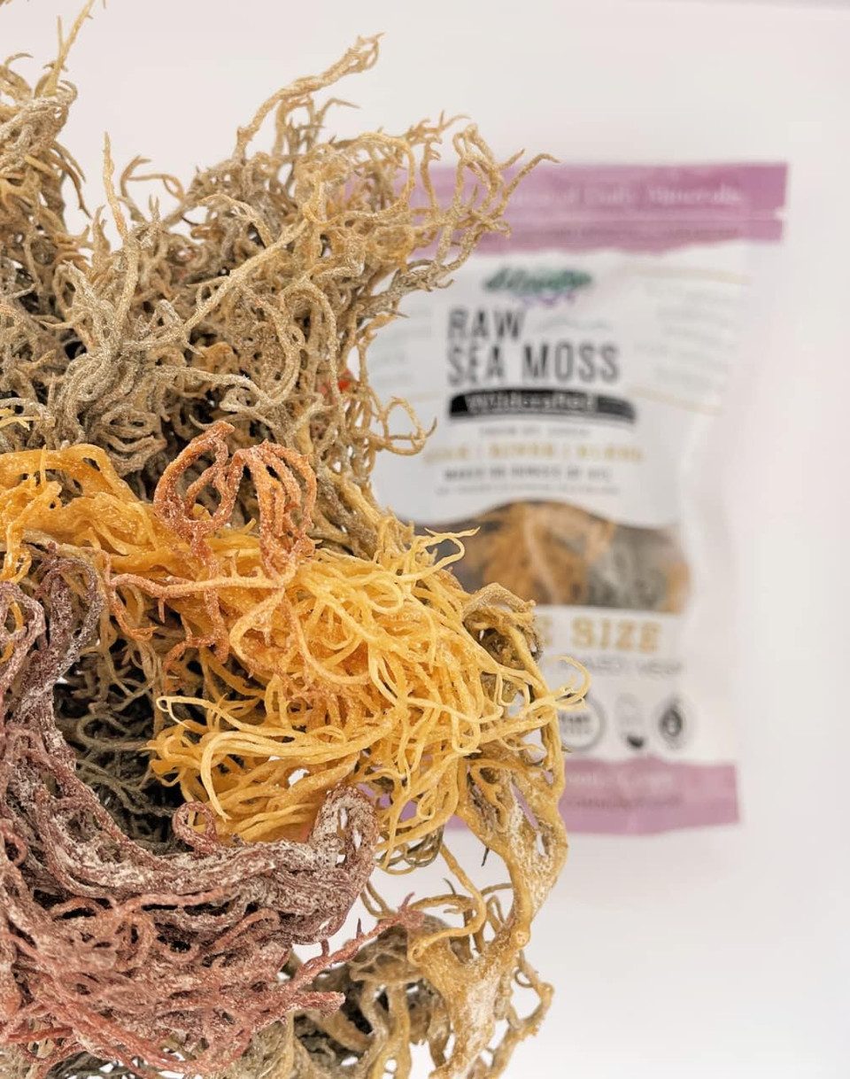 Sea Moss | Wildcrafted | 2.5 Oz | Makes 64 Oz Of Gel | Raw + Non Gmo | Sundried | Mineral Rich | Saint Lucia