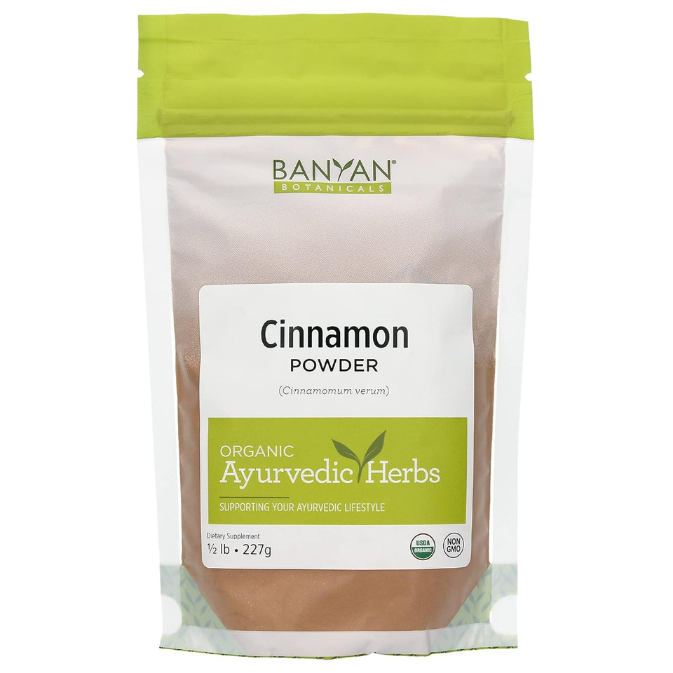 Banyan Botanicals Organic Ground Cinnamon Powder  Cinnamomum Verum  Delicious Cooking Spice That Supports Healthy Digestion, Circulation & More*  1/2 Lb.  Non-Gmo Sustainably Sourced Vegan Ffl