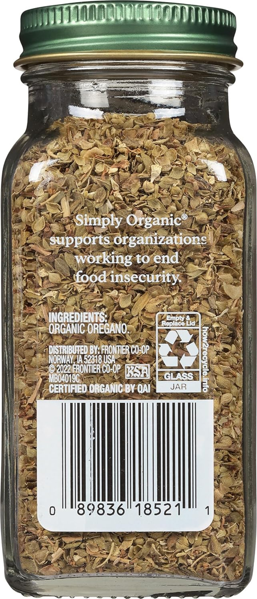 Simply Organic Oregano, .75 Oz