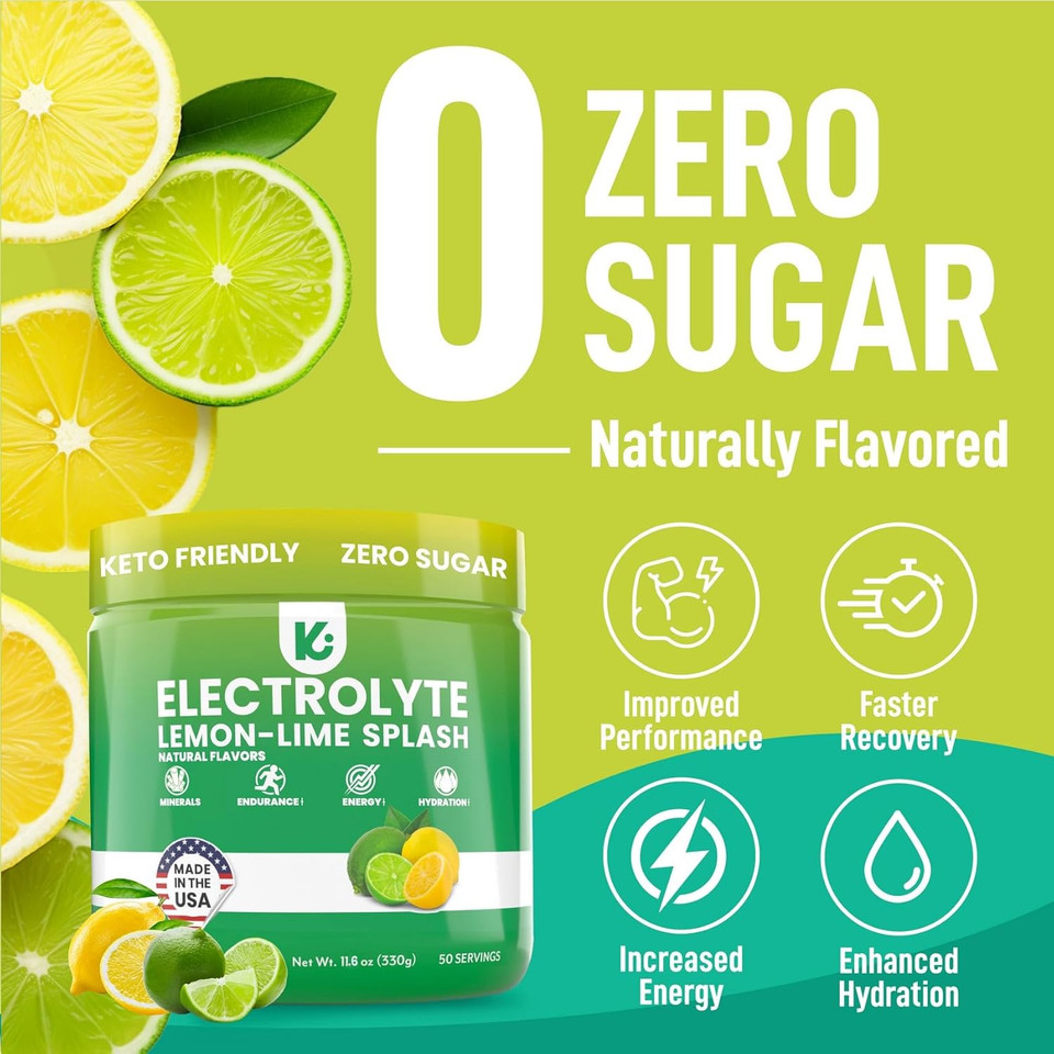 Keppi Keto Electrolytes Powder No Sugar - Zero Carbs - Made In Usa - Advanced Hydration, Performance & Recovery - Delicious Lemon Lime Flavor - Mixes Easily No Clumps Keppi Keto Electrolytes Powder No Sugar - Zero Carbs - Made In Usa - Advanced Hydration, Performance & Recovery - Delicious Lemon Lime Flavor - Mixes Easily No Clumps
