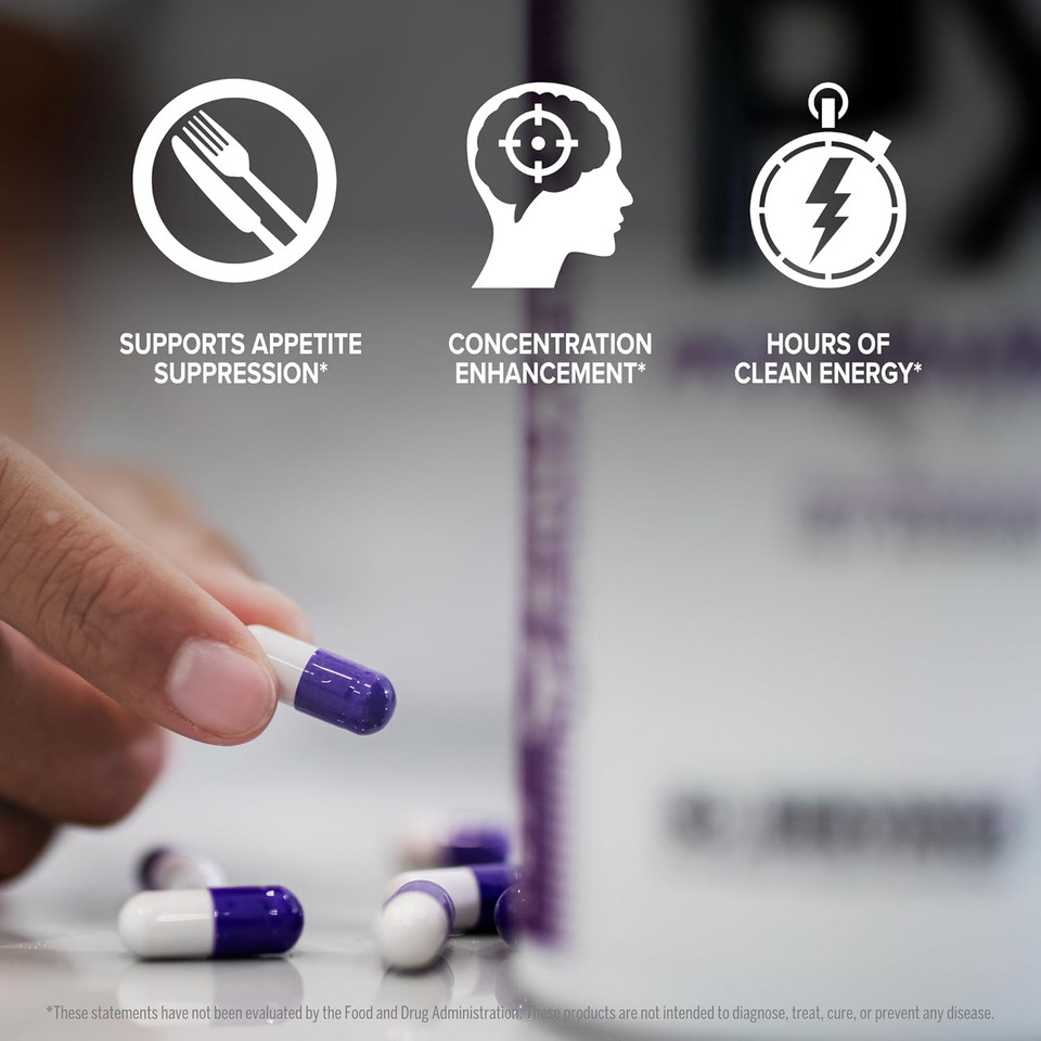 Finaflex Px Pro Xanthine - 60 Capsules - Thermogenic - Promotes Energy, Focus & Appetite Suppression - With Caffeine & Teacrine - 60 Servings