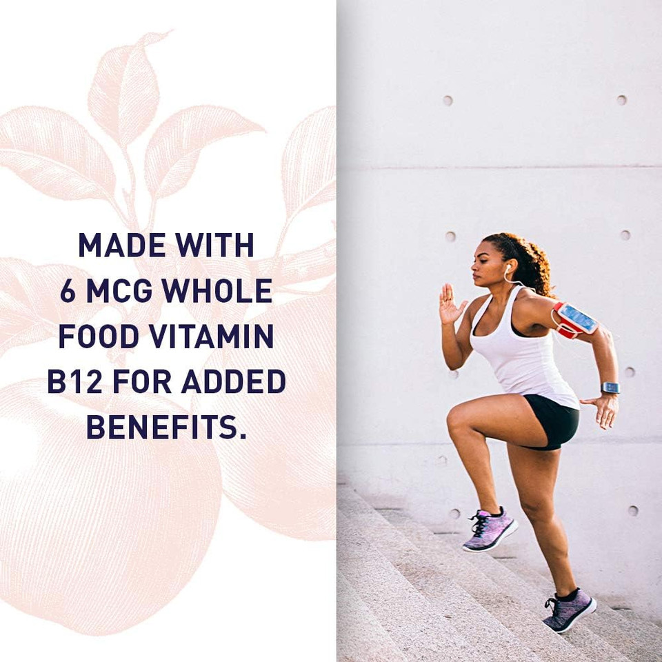 Garden Of Life Apple Cider Vinegar Gummies Usda Organic Acv Gummy Vitamins Made With Real Fruit Blend, Whole Food Vitamin B12 - Vegan, Gluten Free, Non-Gmo, Kosher - 60 Gummie