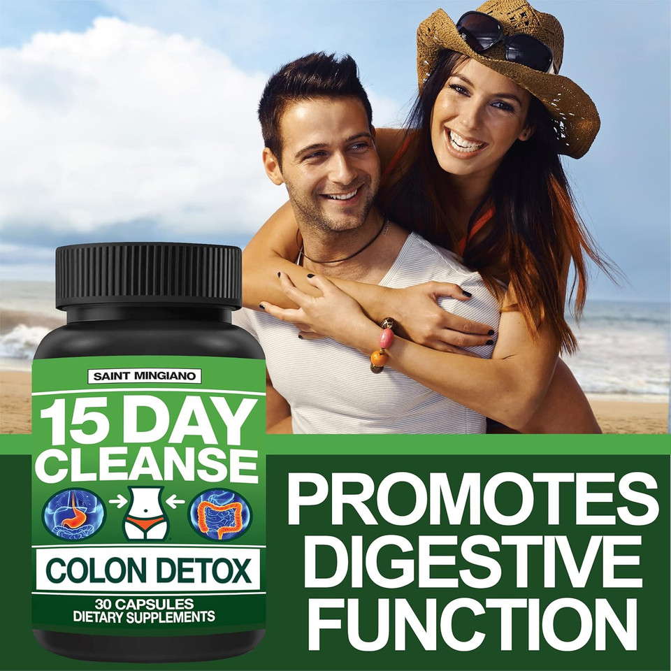 15 Day Cleanse | Colon Detox With Natural Laxative For Constipation & Bloating. 30 Pills To Detoxify & Boost Energy | Extra-Strength Senna Leaf Supplements | Strong For Some People
