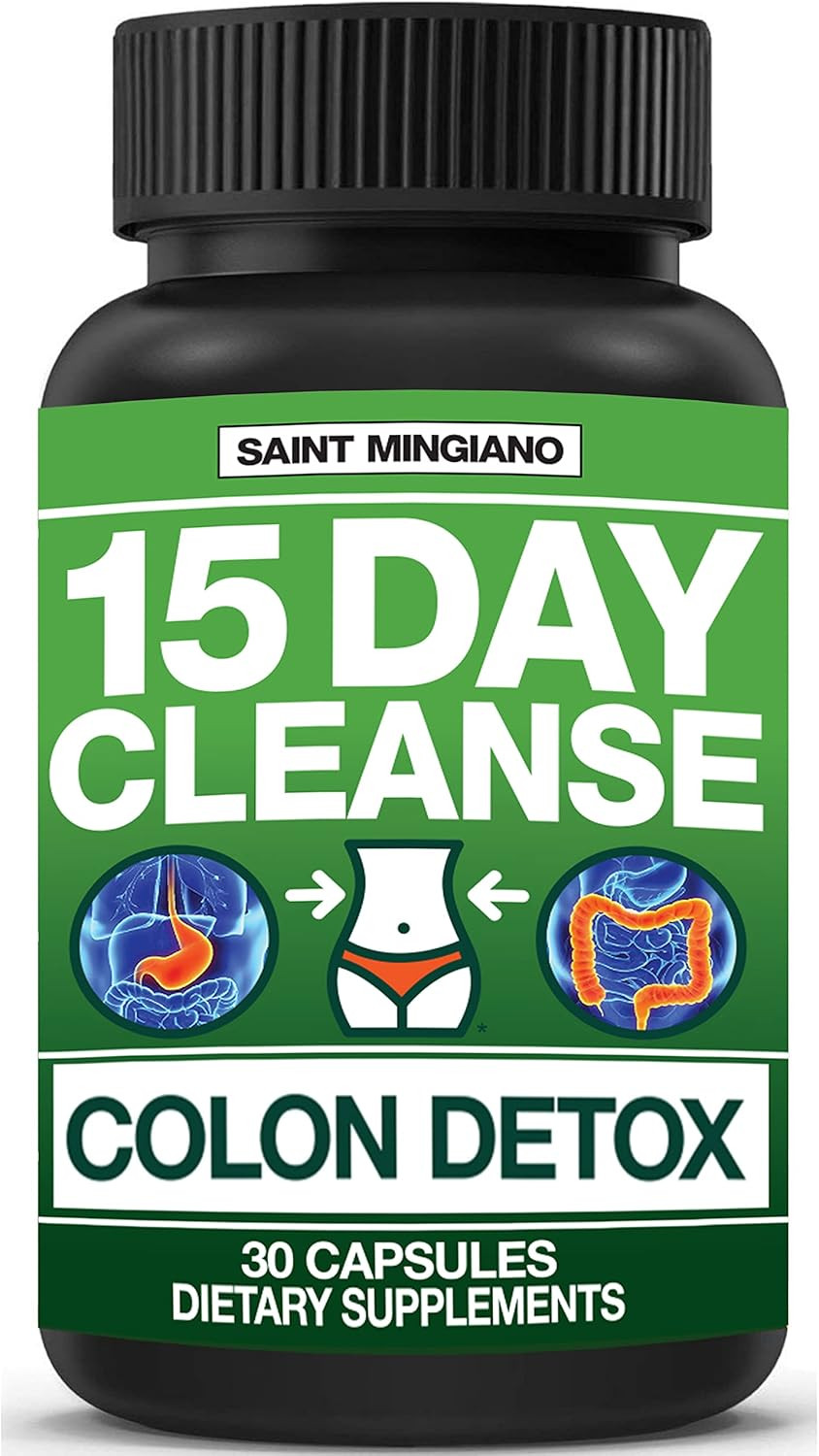 15 Day Cleanse | Colon Detox With Natural Laxative For Constipation & Bloating. 30 Pills To Detoxify & Boost Energy | Extra-Strength Senna Leaf Supplements | Strong For Some People