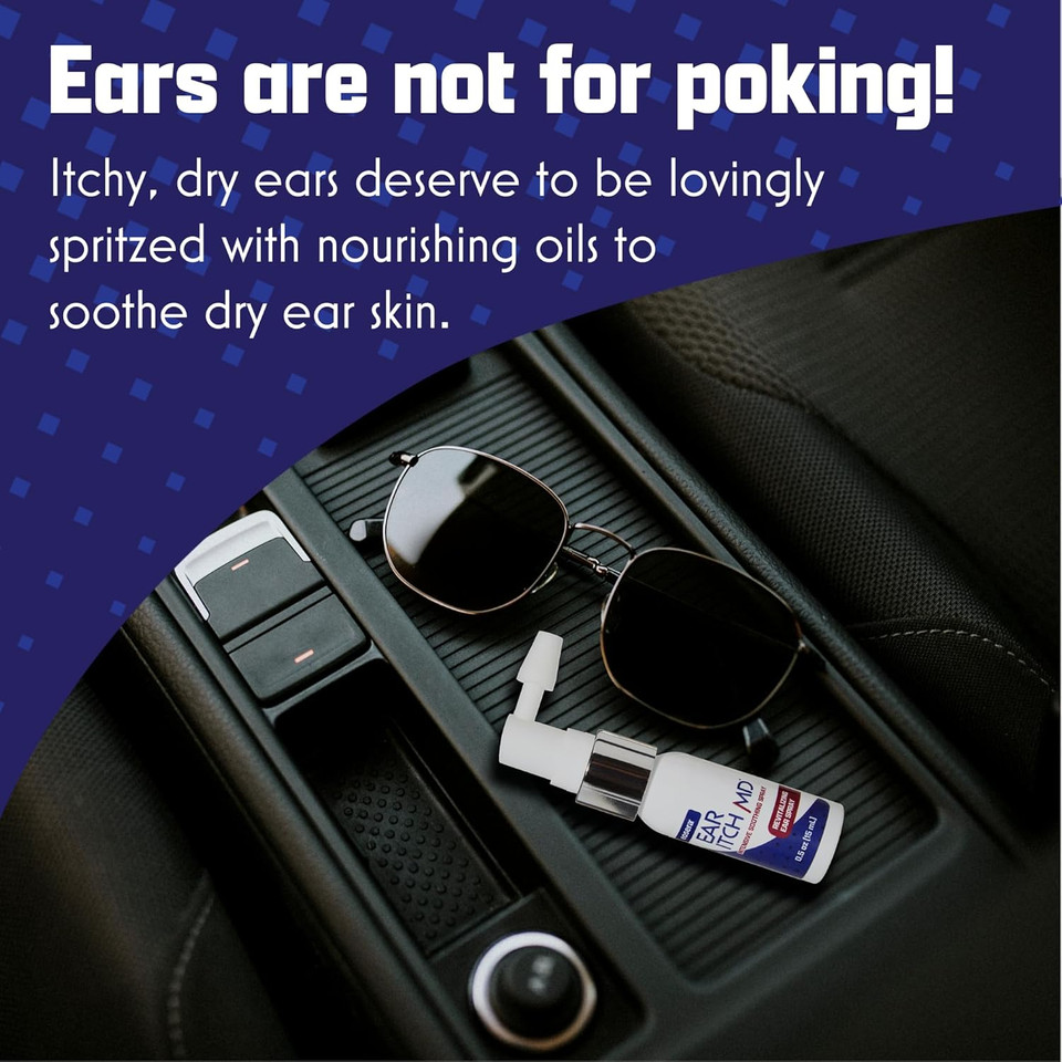 Eoseraâ® Ear Itch Mdâ® - Ear Drops For Itchy Ears | Dry Ear Relief | Soothing Spray | Moisturizing Formula | Allergies, Eczema, Dermatitis, Psoriasis, Perimenopause, Menopause, Hearing Aids