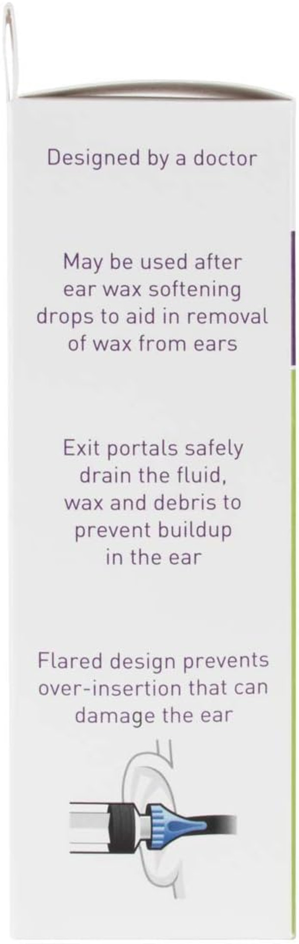 Ezy Dose Ear And Ear Wax Cleaner For Humans, Includes 10 Saline Packs, Syringe With Tri-Stream Tip, Safe And Antibacterial, Bpa Free Ear Cleaning Solution