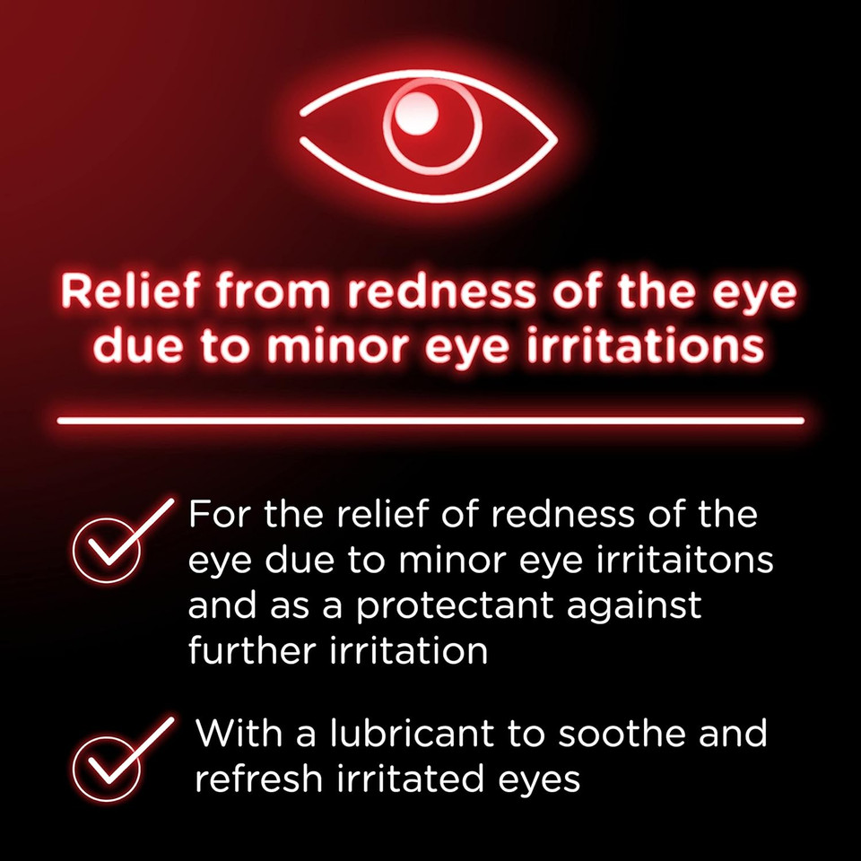 Visine Red Eye Hydrating Comfort Redness Relief Lubricating Eye Drops, 0.28 Fl. Oz