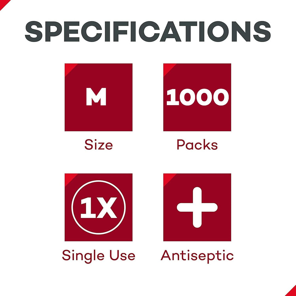 Dealmed Povidone Iodine Prep Pad 10% - Individually Sealed Packets Perfect For Wound Care And Portable First Aid Kits, 100/Box (Case Of 10)